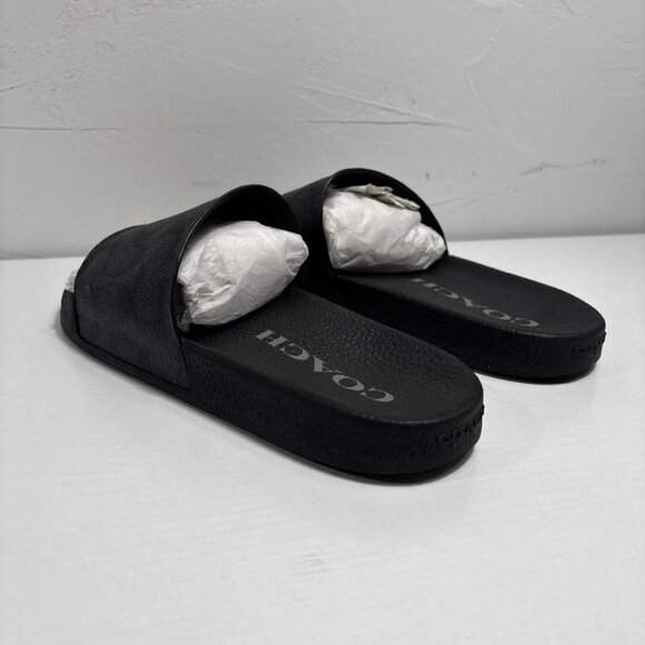 Coach Udele Canvas Coated Women’s Sz 10B Slip On Sandals NEW NWB - Picture 6 of 11